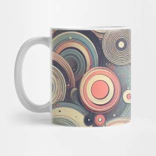 Abstract Melancholic Pastel Circle Art (A) Mug